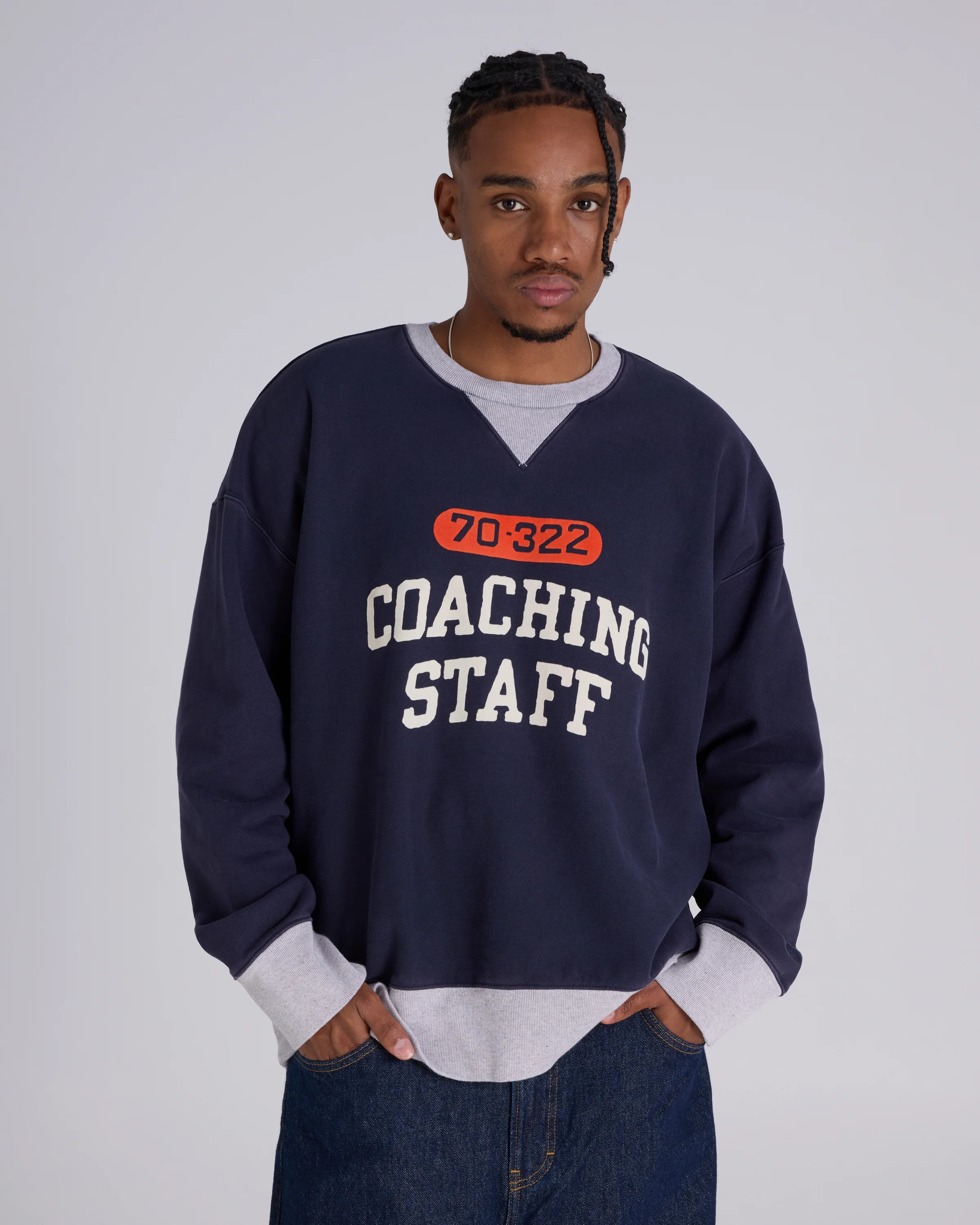 Time Capsule Reverse Weave 50's Athletic Team Crew