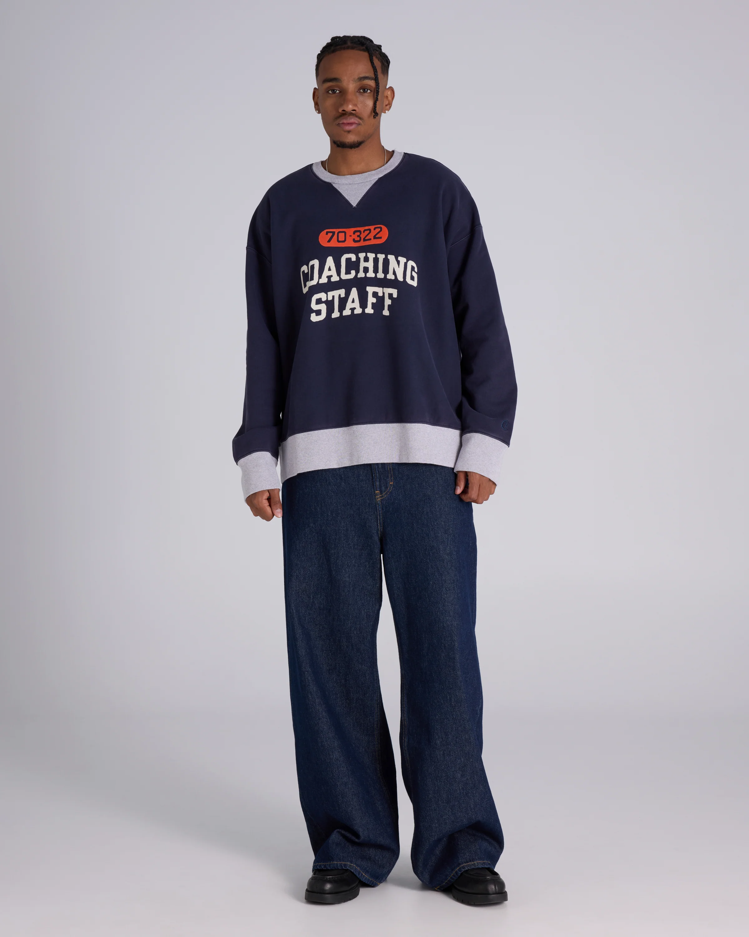 Time Capsule Reverse Weave 50's Athletic Team Crew - Image 4