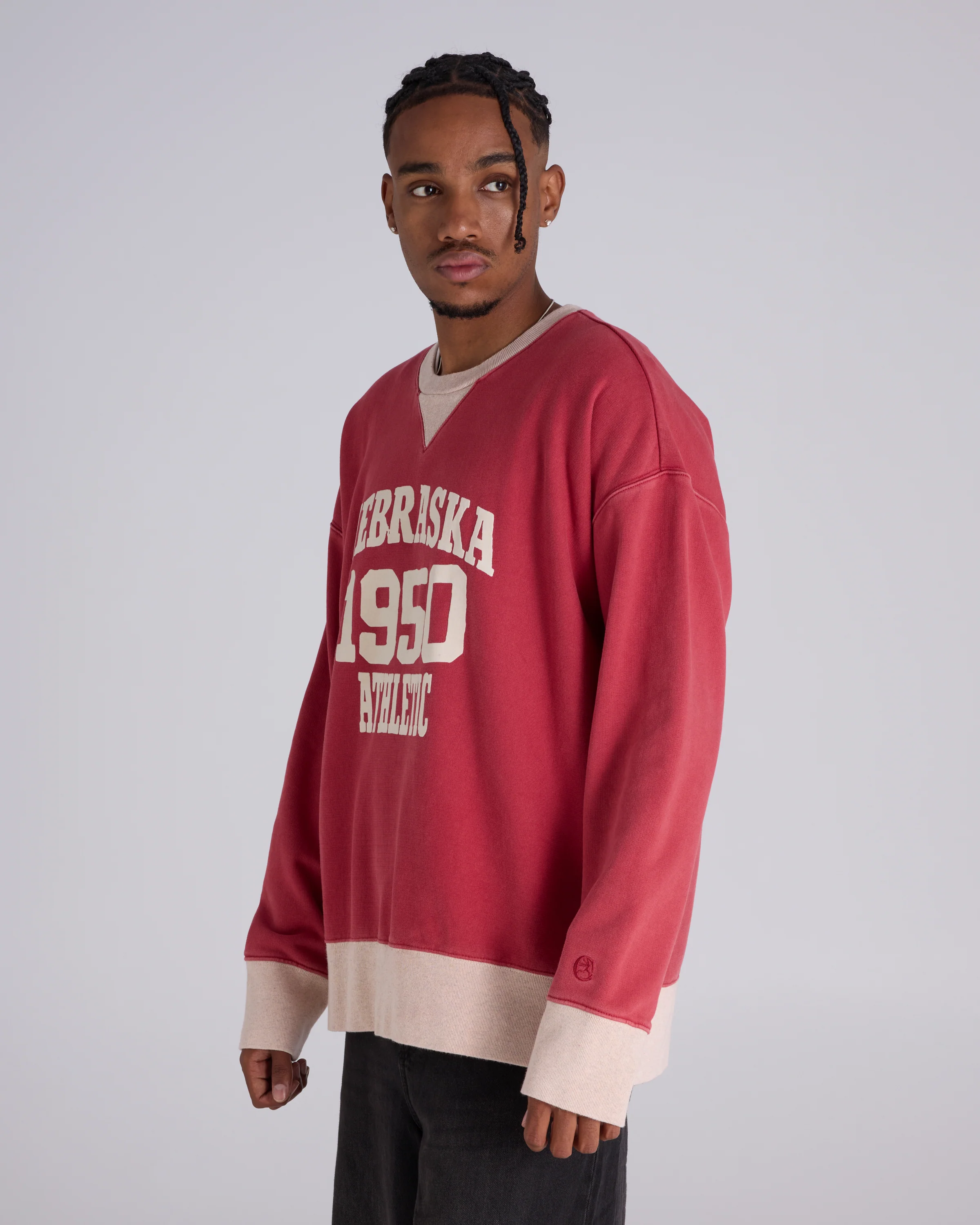 Time Capsule Reverse Weave 50's Athletic Team Crew - Image 2