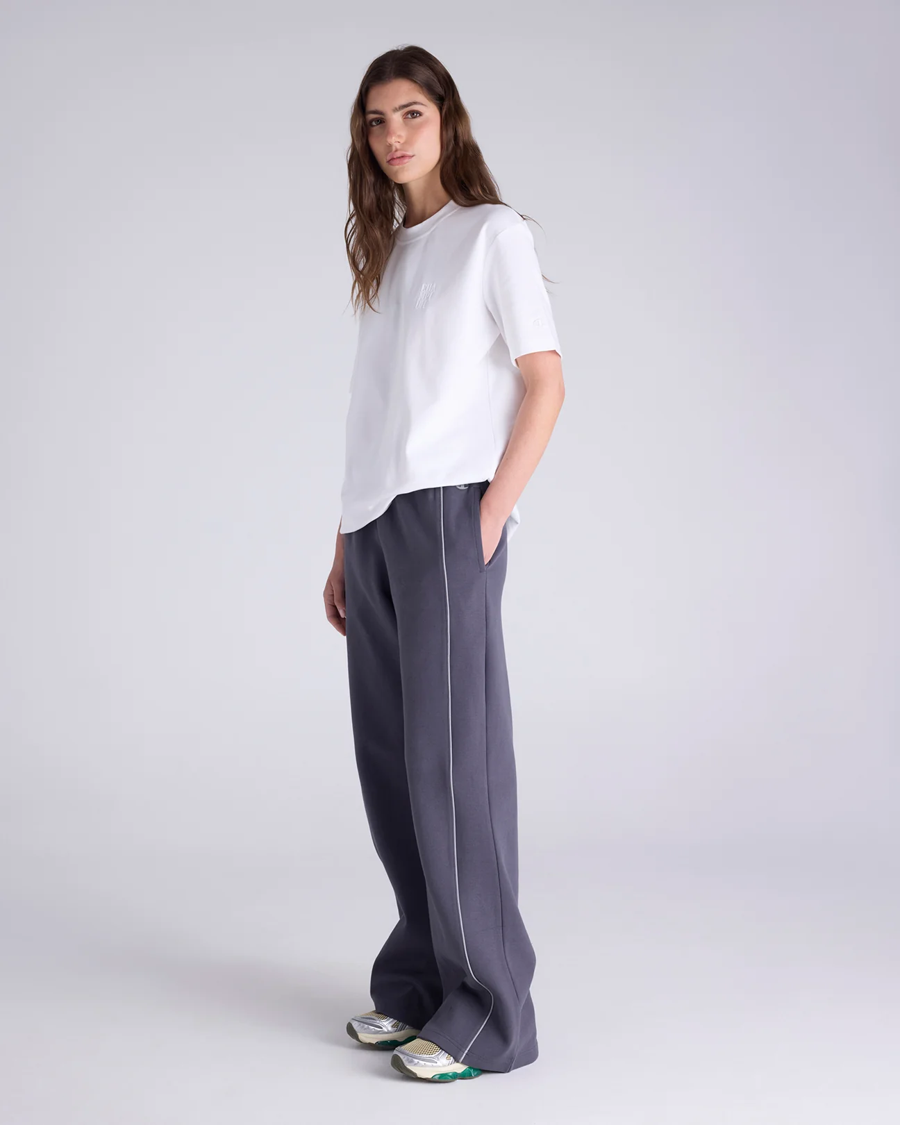 Base One Wide Leg Track Pants - Image 4