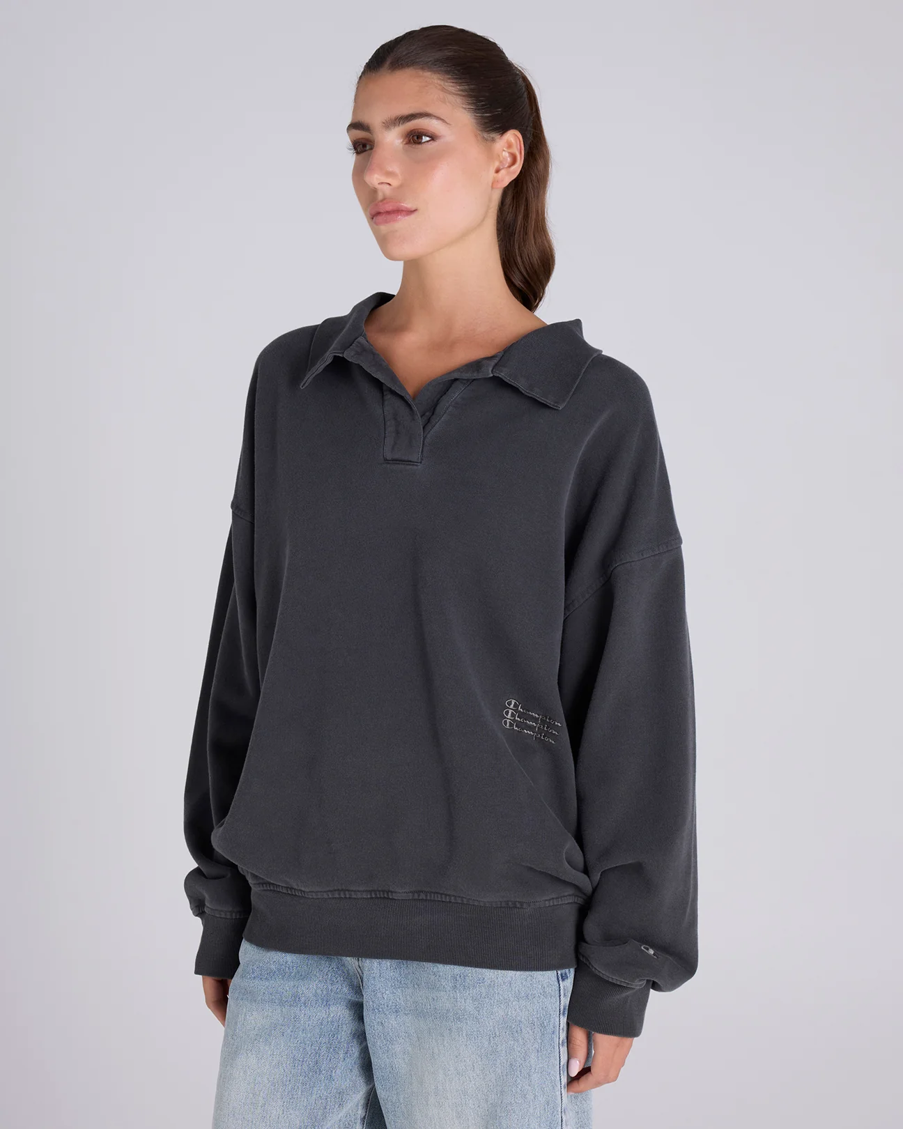 Vintage Wash Polo Crew