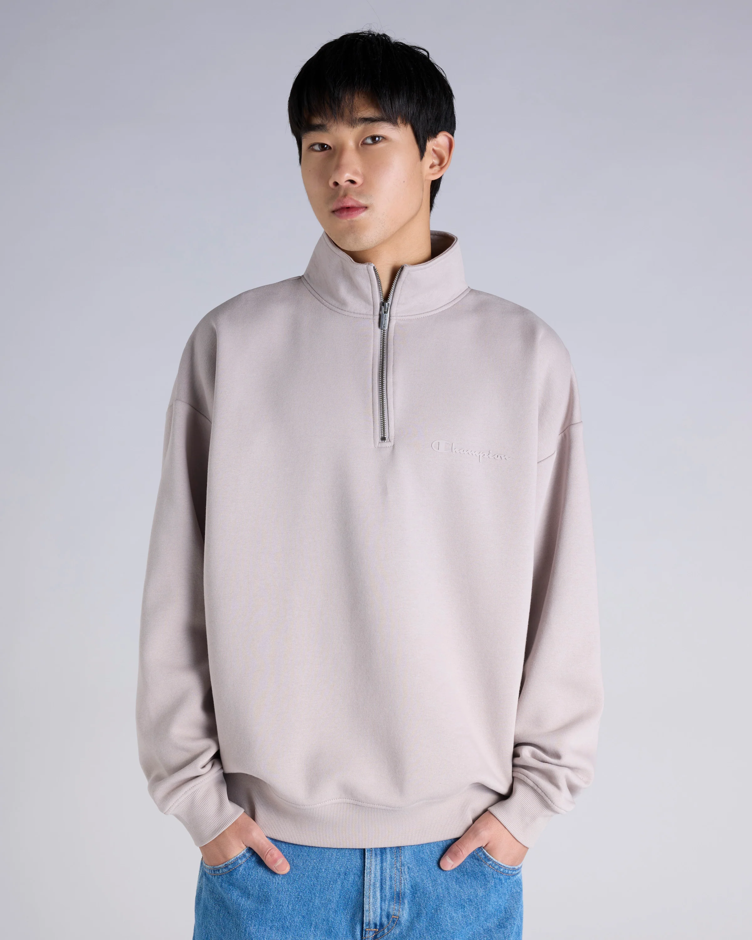 Tonal Qtr Zip Crew