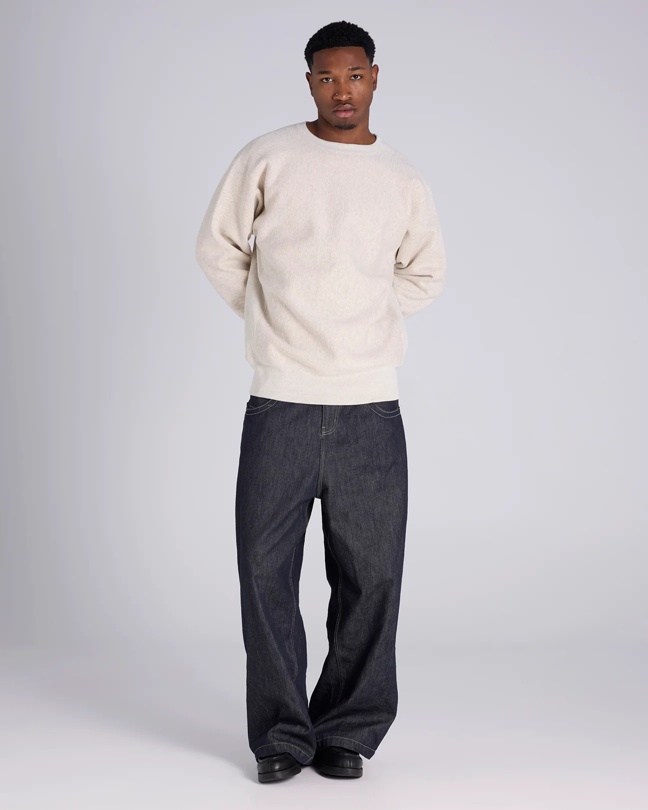True to Archive  Reverse Weave 2nd Patent Crew Neck Sweatshirt - Image 4