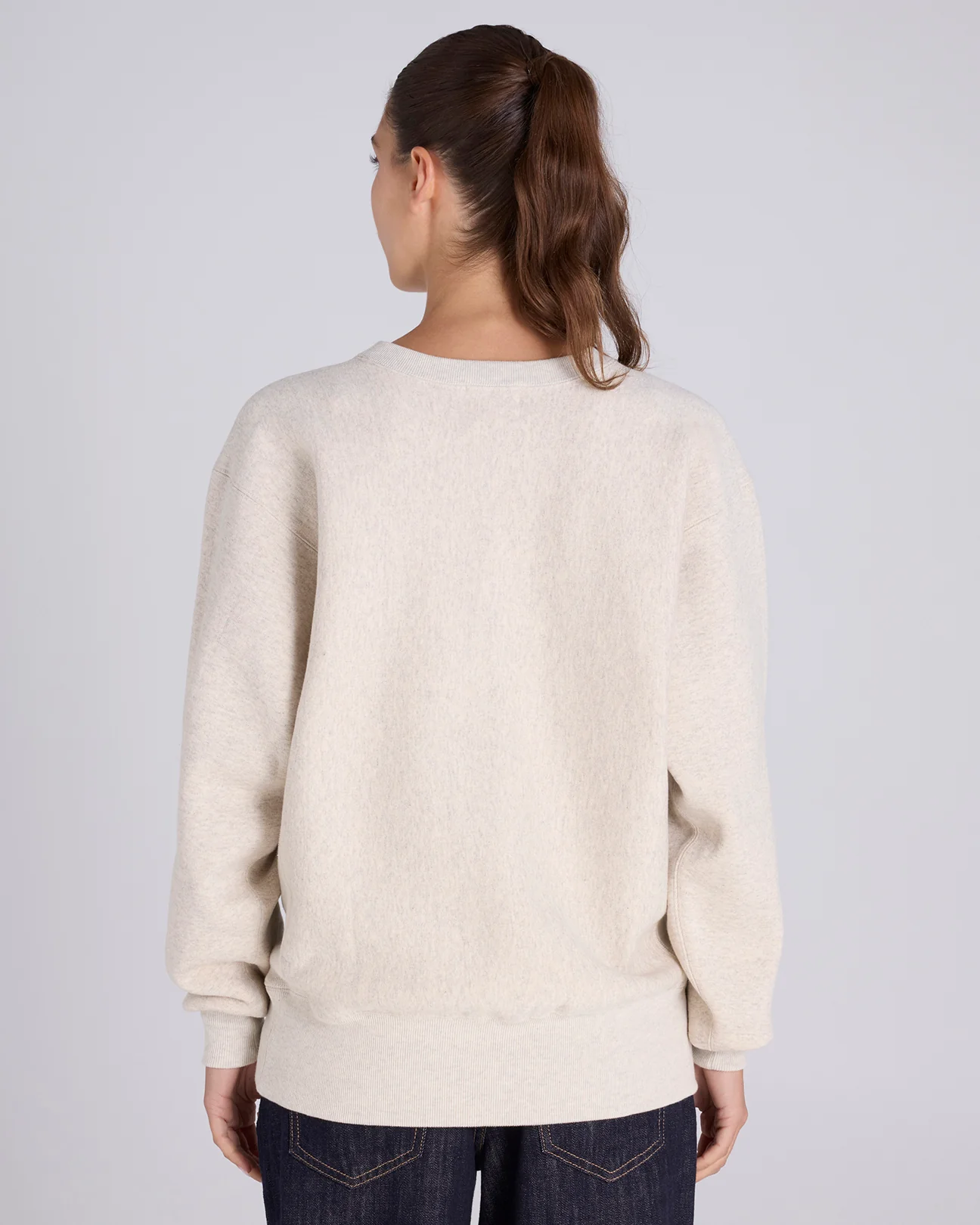 True to Archive  Reverse Weave 2nd Patent Crew Neck Sweatshirt - Image 7