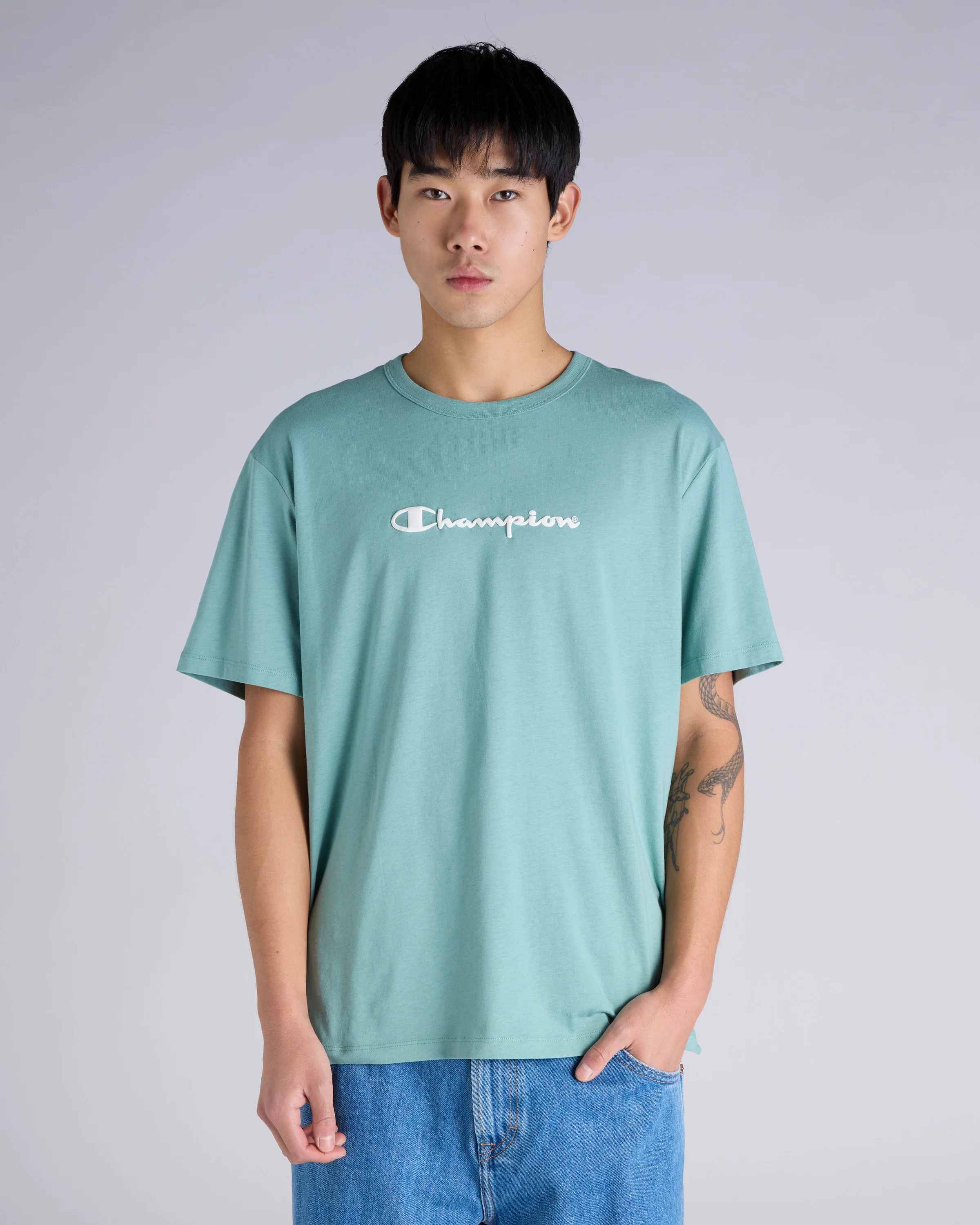 Champion Puff Script Tee