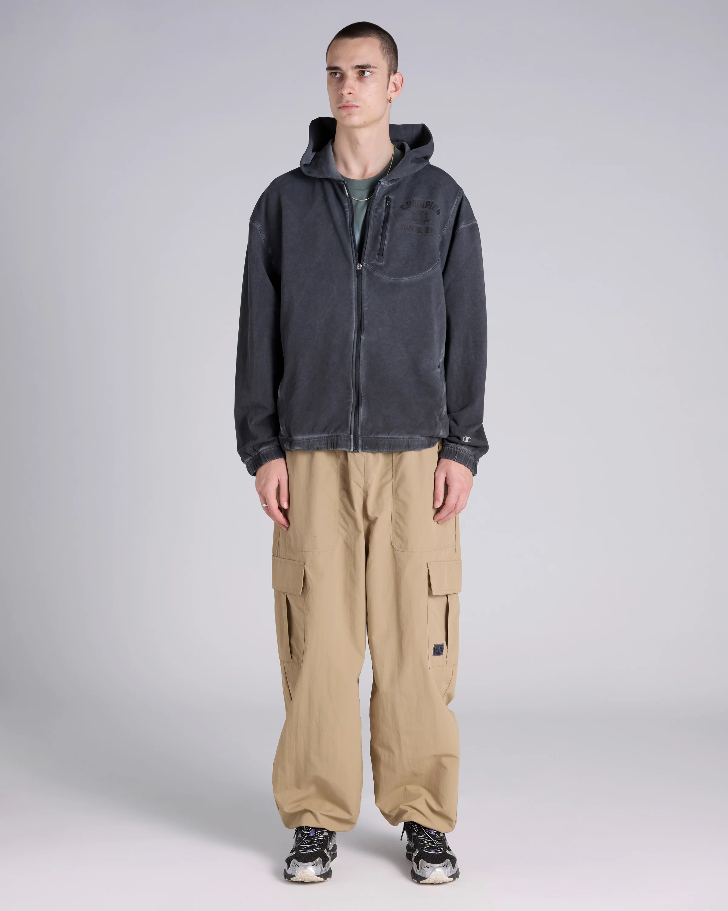 Garment Dye Full Zip Hoodie - Image 4