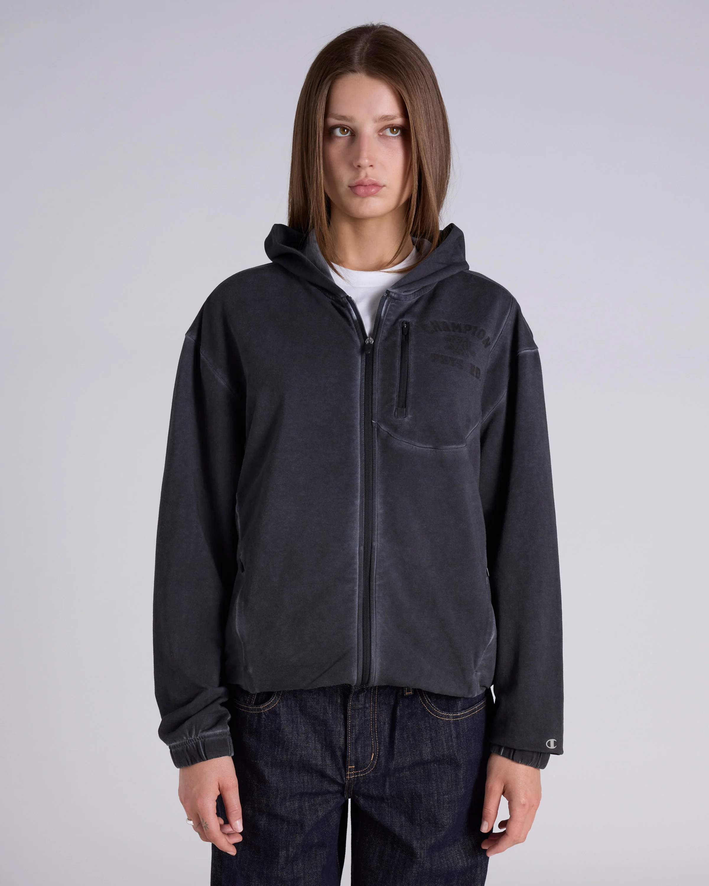 Garment Dye Full Zip Hoodie - Image 5