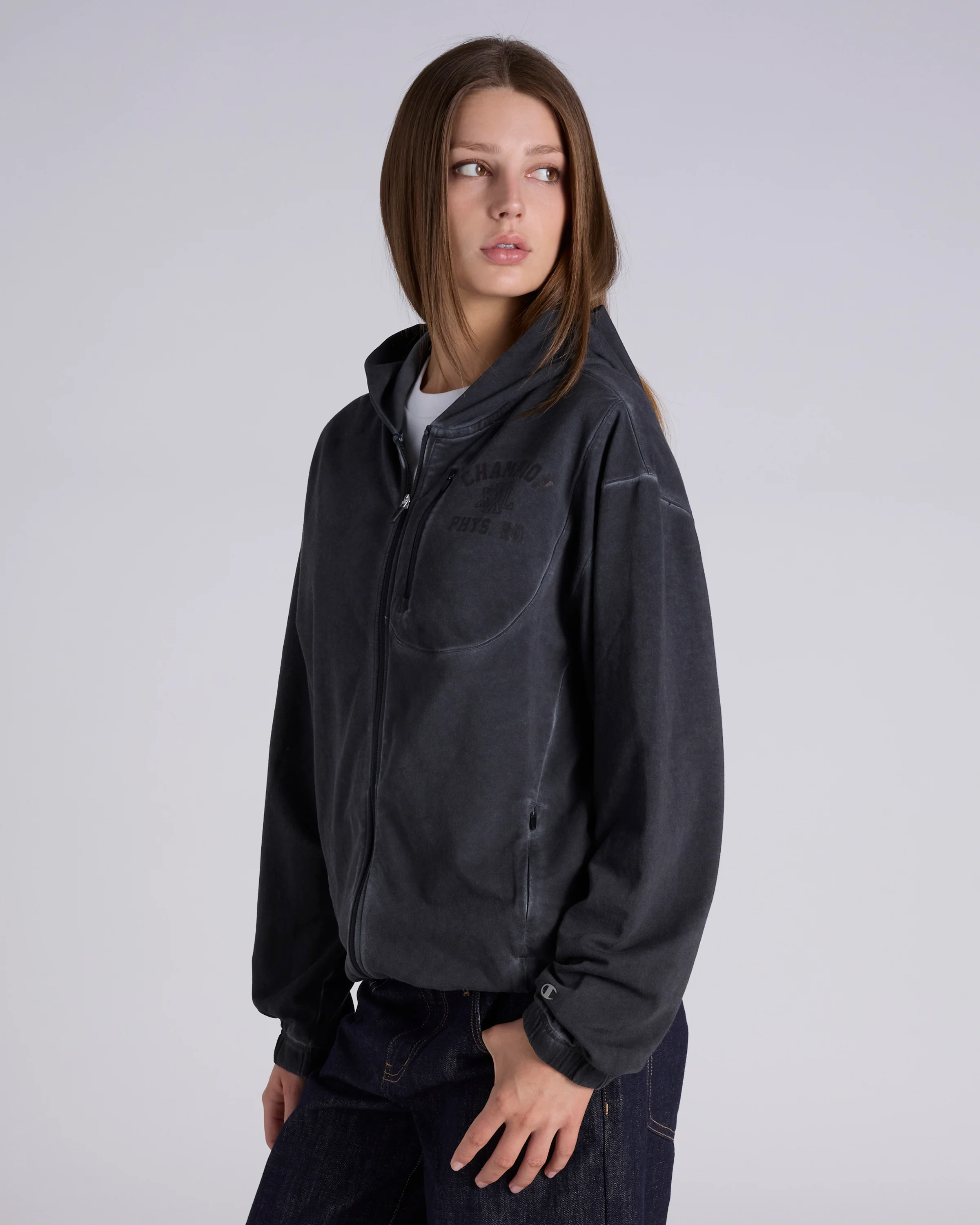 Garment Dye Full Zip Hoodie - Image 6