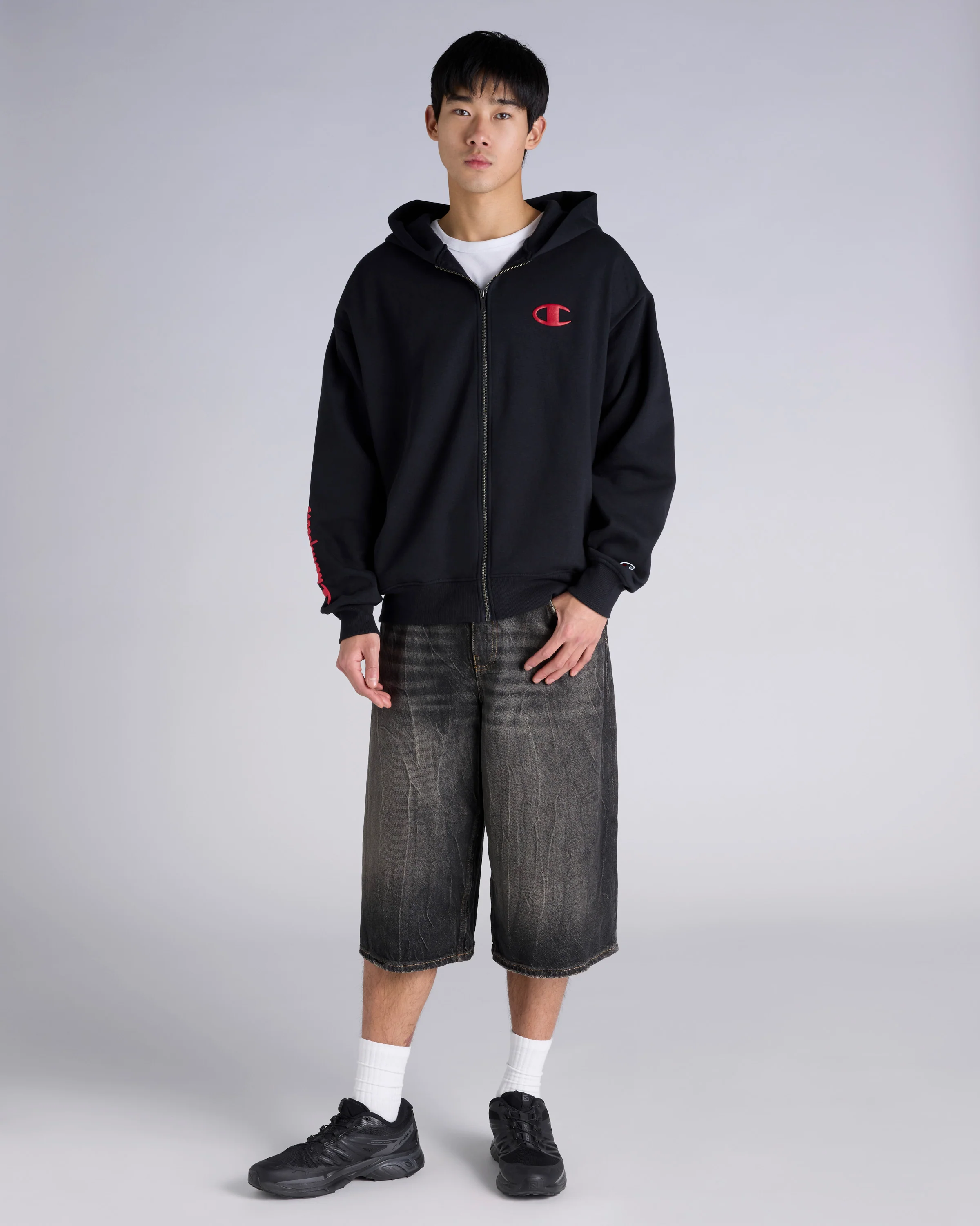 Puff Script zip through hoodie - Image 4