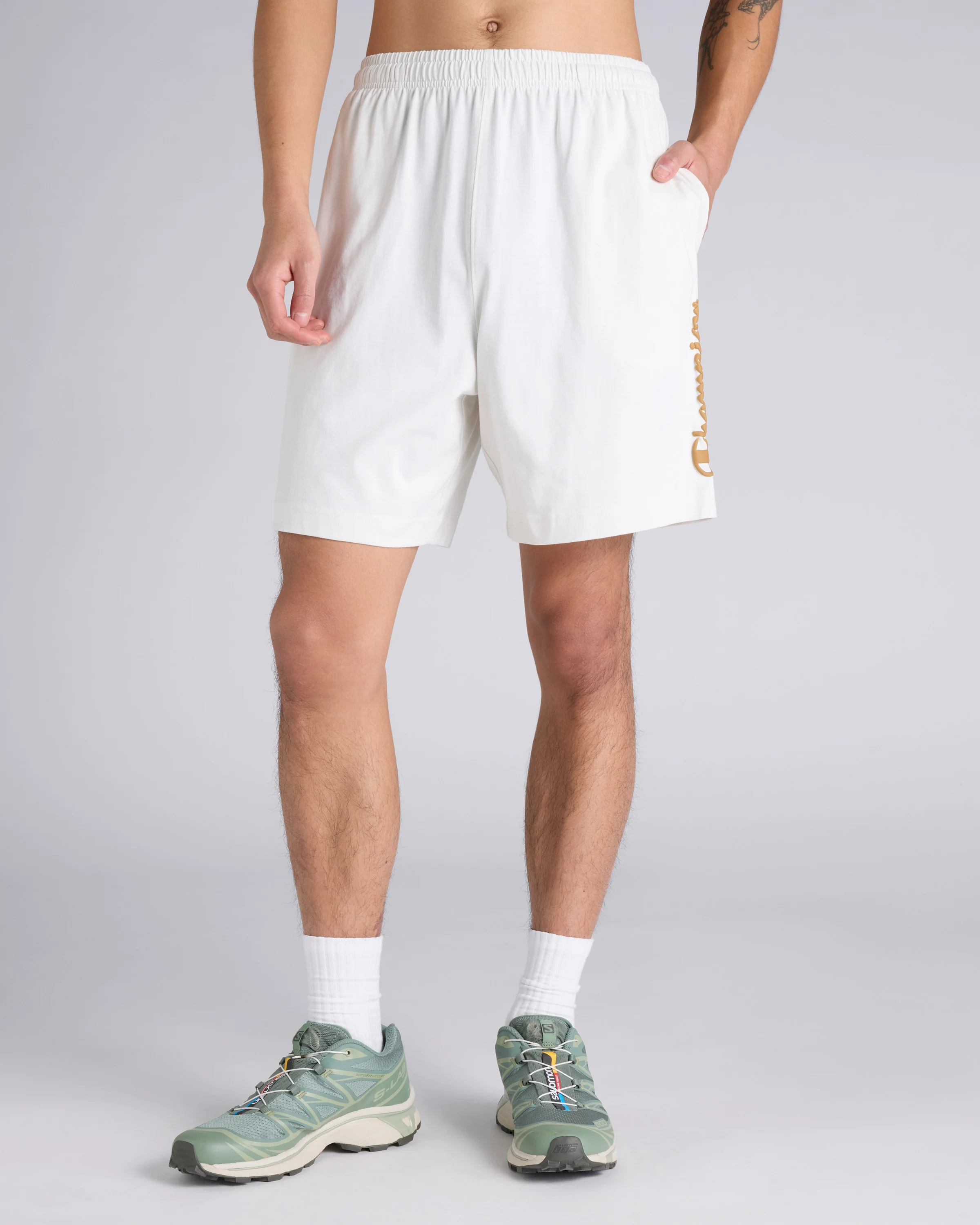 Puff Script Jersey Shorts
