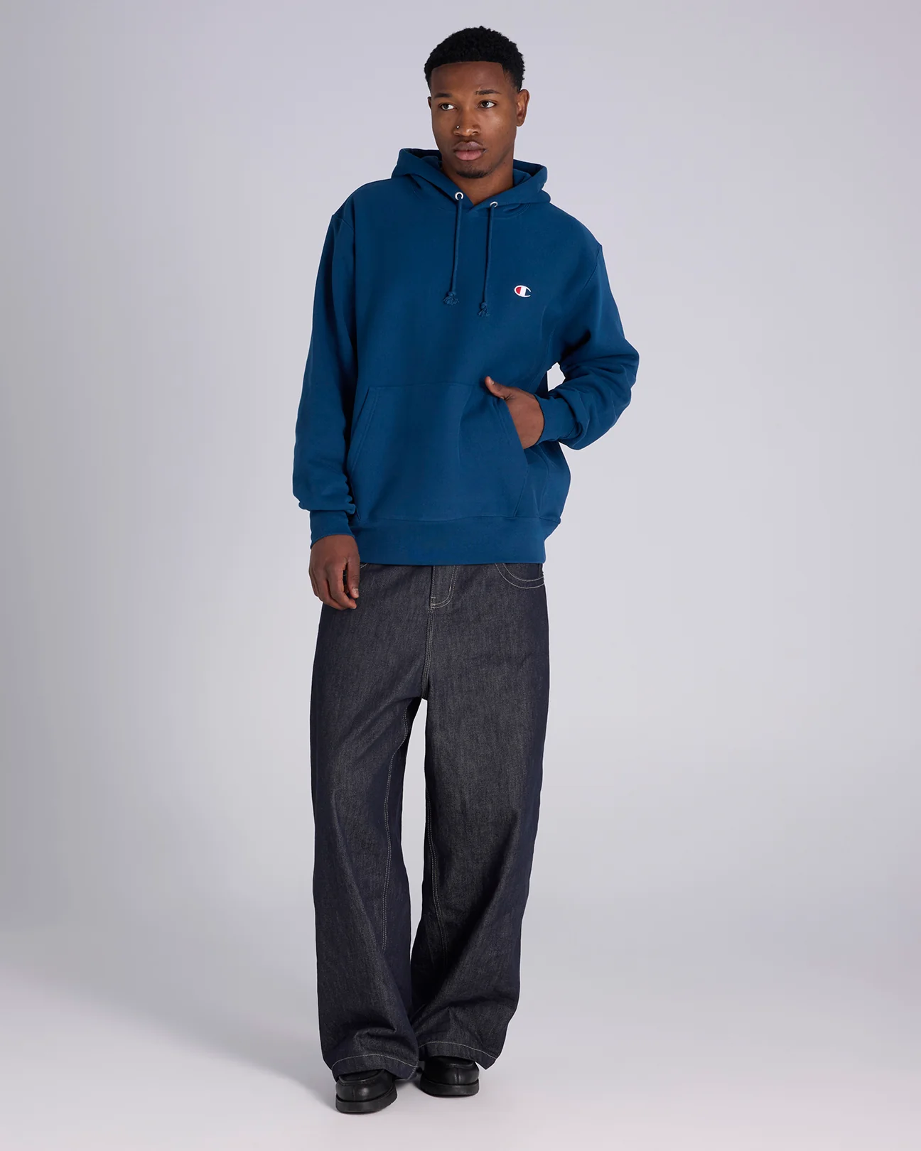 Reverse Weave C Logo Hoodie - Image 4