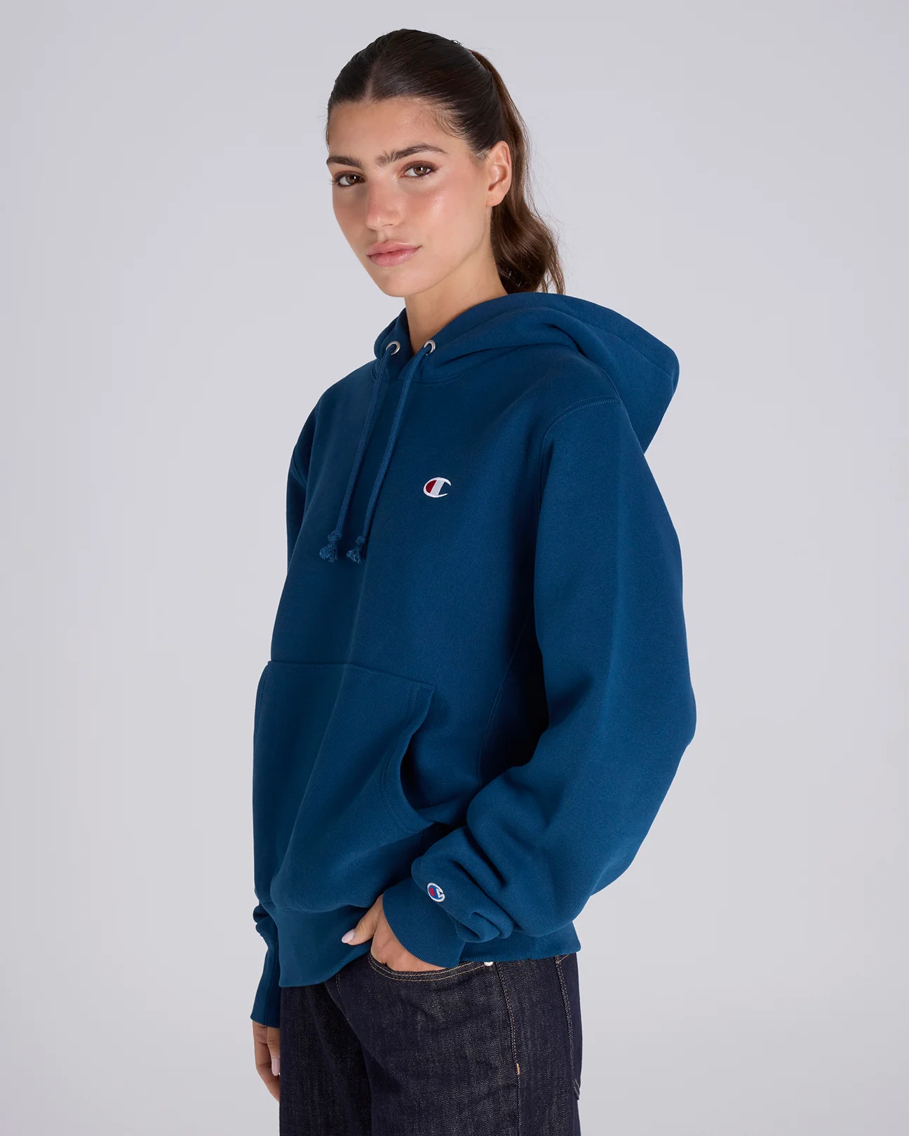 Reverse Weave C Logo Hoodie - Image 6