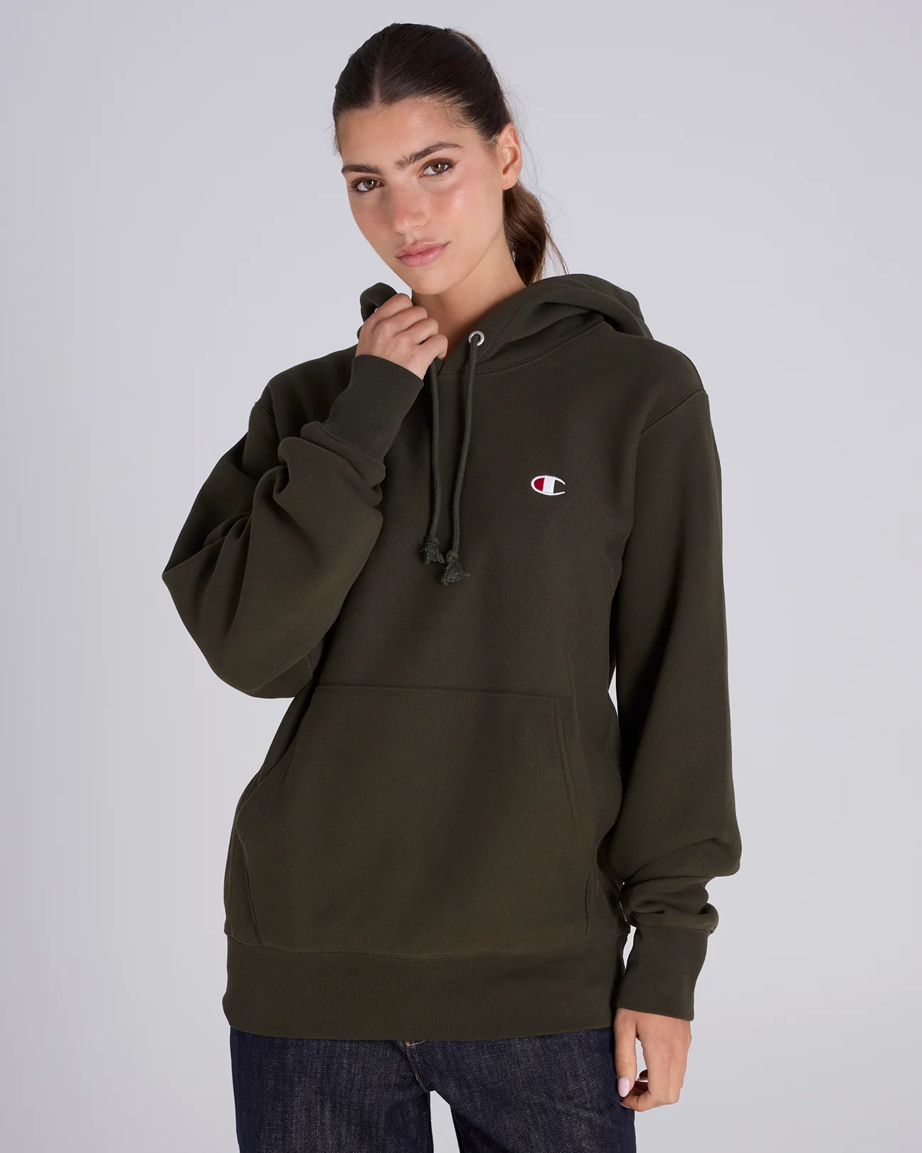 Reverse Weave C Logo Hoodie - Image 5