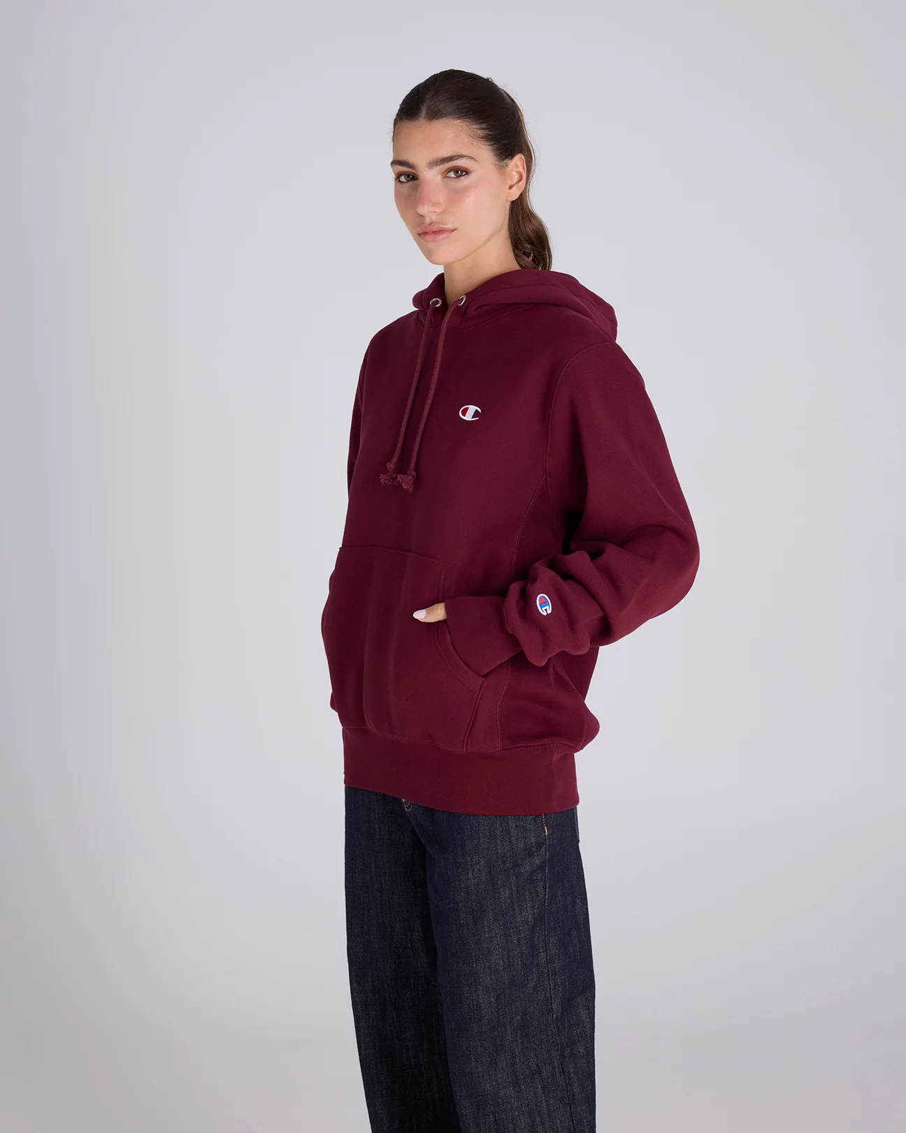 Reverse Weave C Logo Hoodie - Image 6