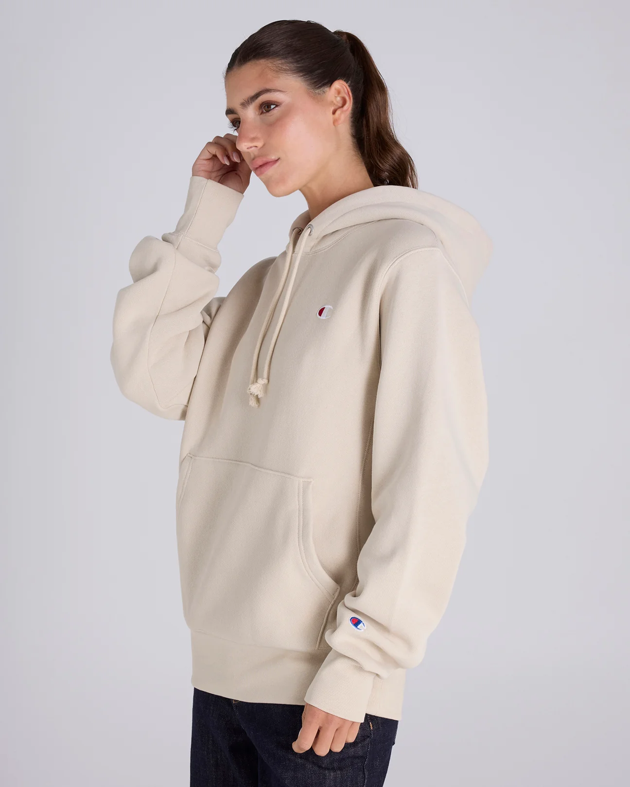 Reverse Weave C Logo Hoodie - Image 6