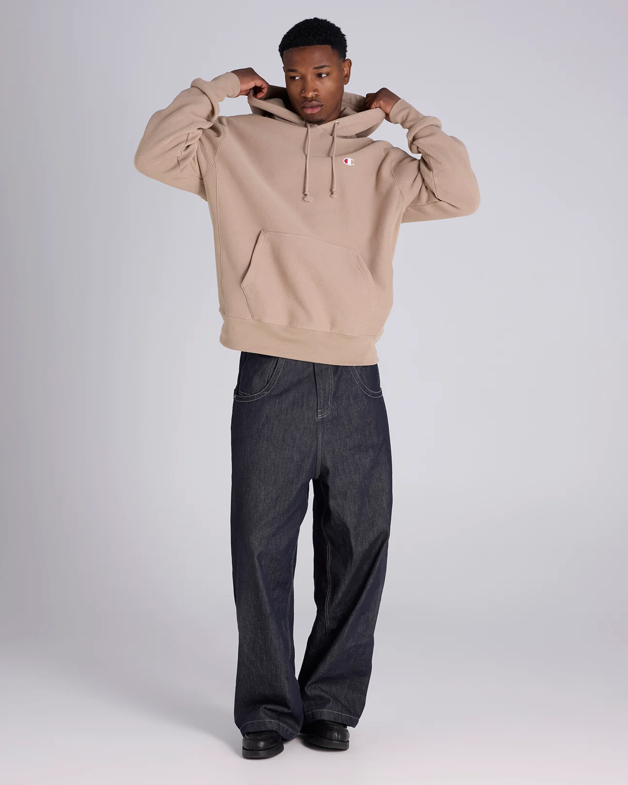 Reverse Weave C Logo Hoodie - Image 4