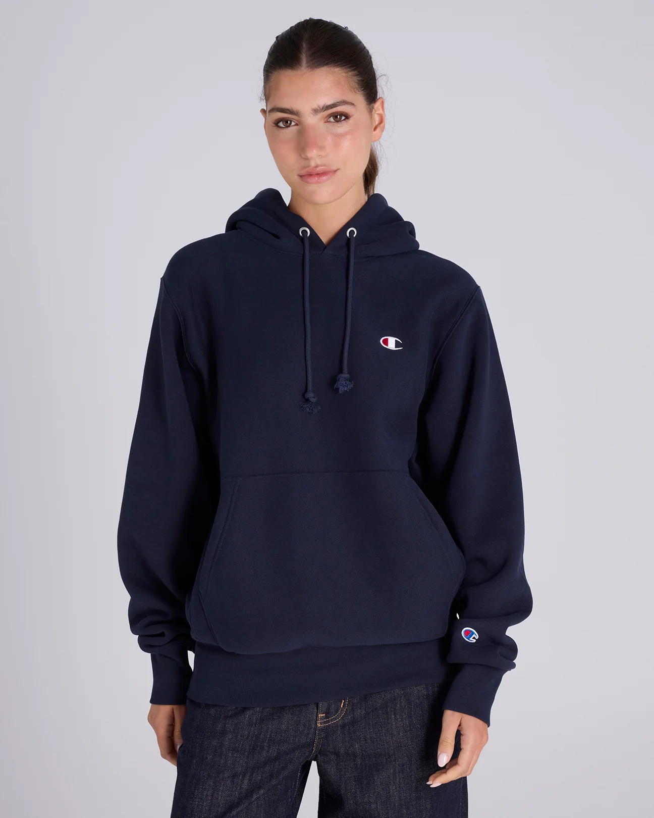 Reverse Weave C Logo Hoodie - Image 5