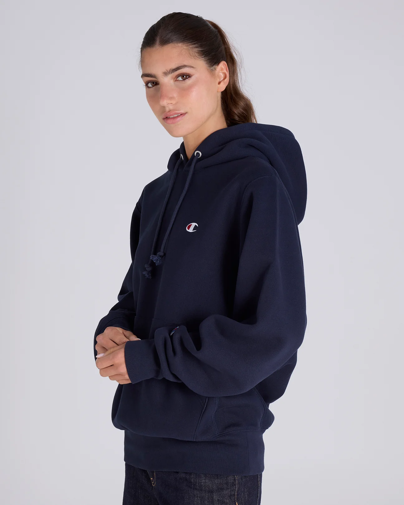 Reverse Weave C Logo Hoodie - Image 6