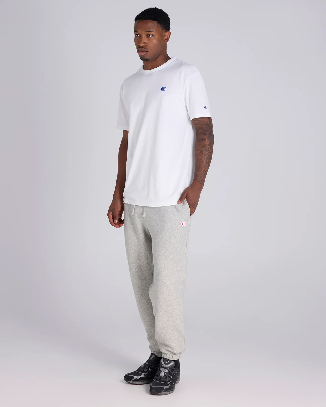 Reverse Weave Relaxed Track Pants - Image 4
