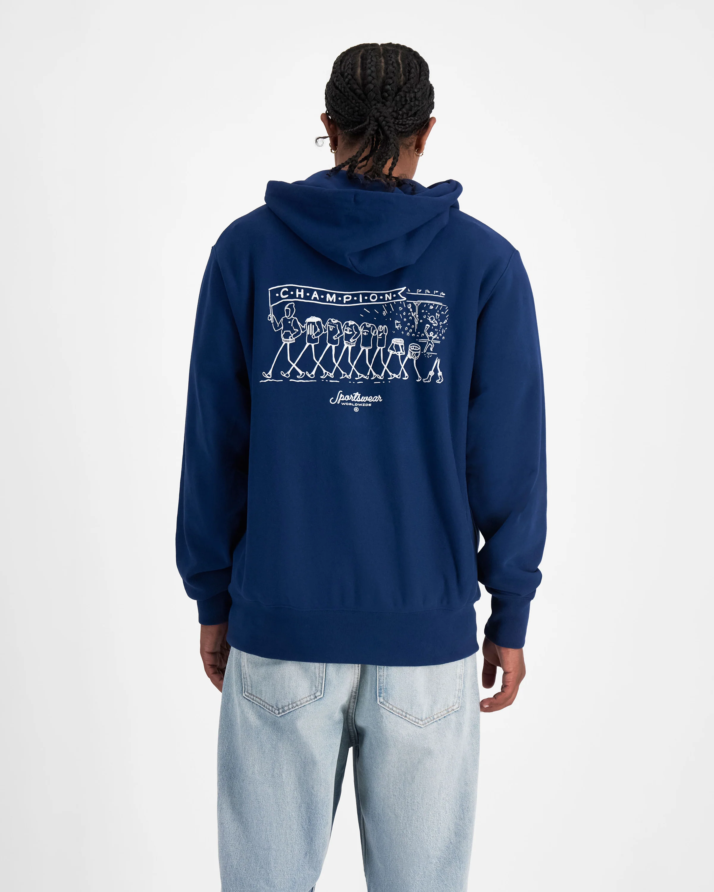 Reverse Weave Terry Graphic Hoodie - Image 3