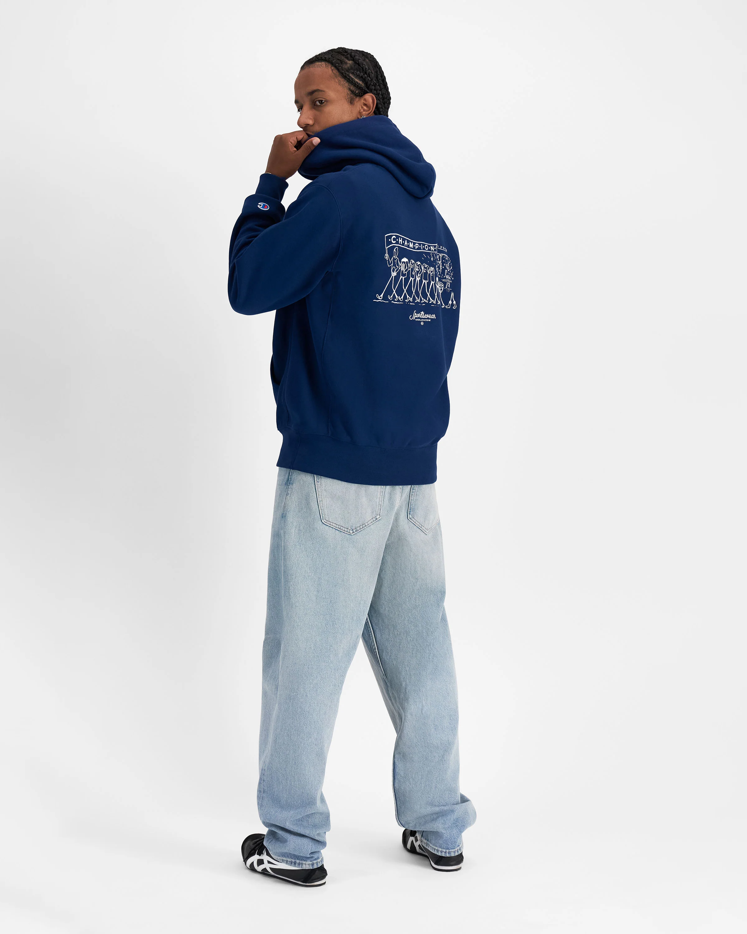 Reverse Weave Terry Graphic Hoodie - Image 4