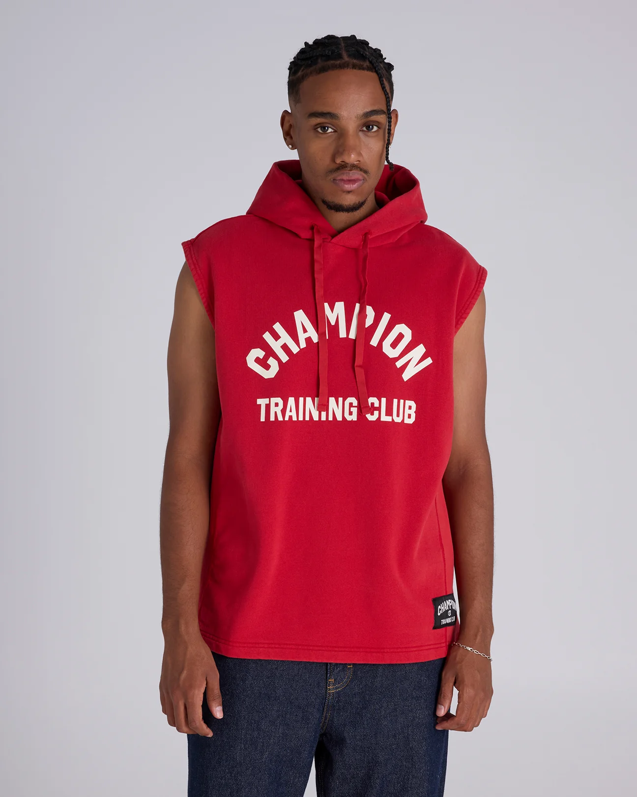 Ring Side Sleeveless Hoodie