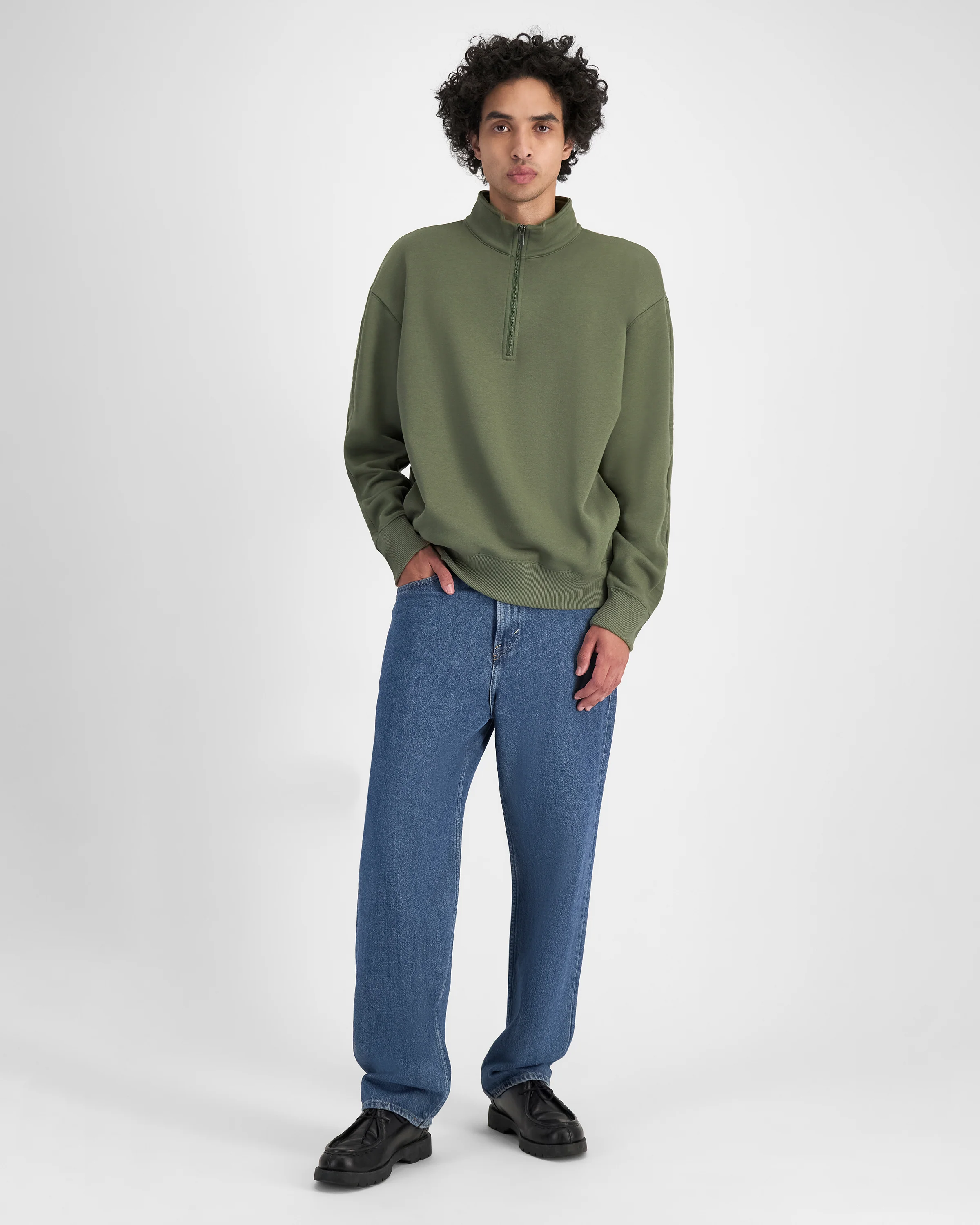 Rochester Capital Taping Quarter Zip Crew - Image 4