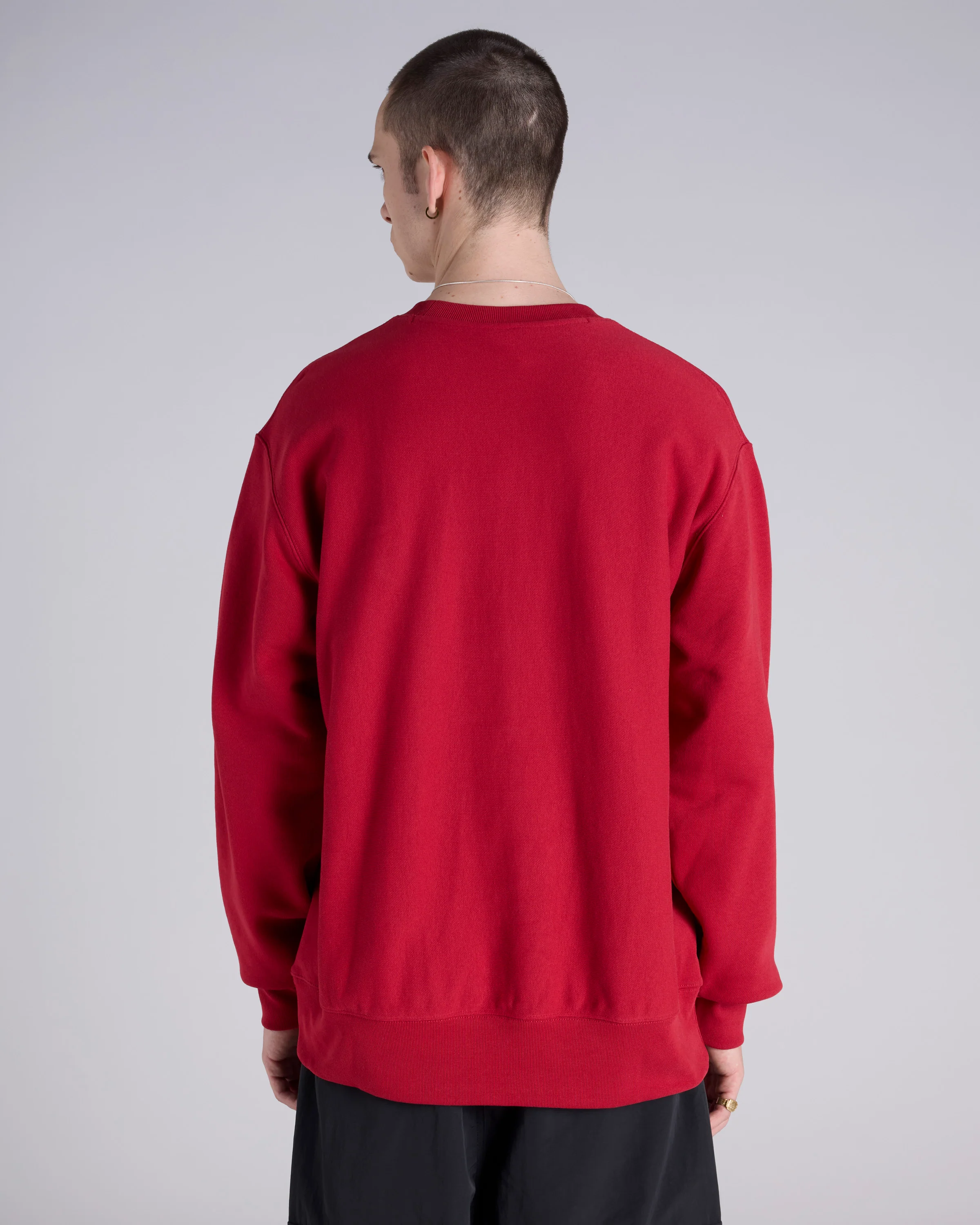 Reverse Weave Flocked Graphic Crew - Image 3