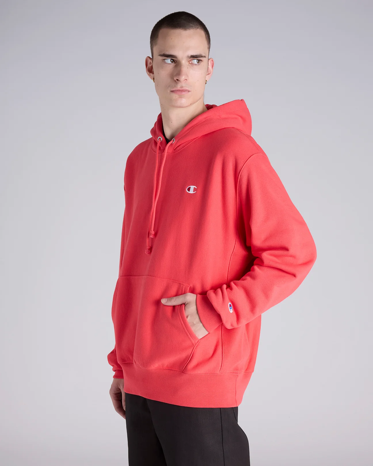 Reverse Weave C Logo Terry Hoodie - Image 2