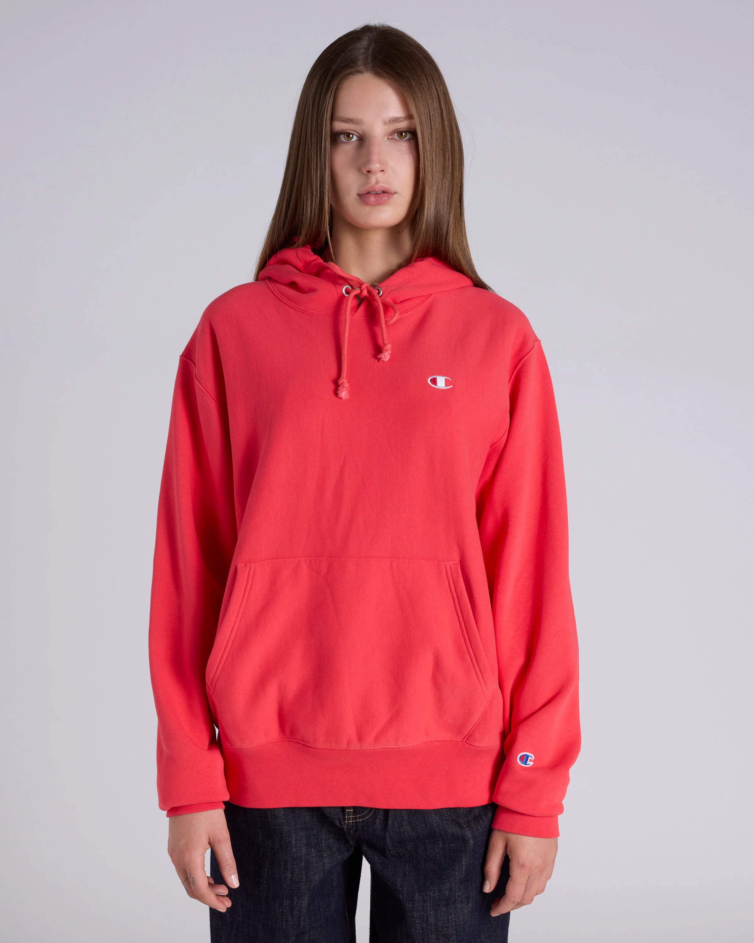 Reverse Weave C Logo Terry Hoodie - Image 5