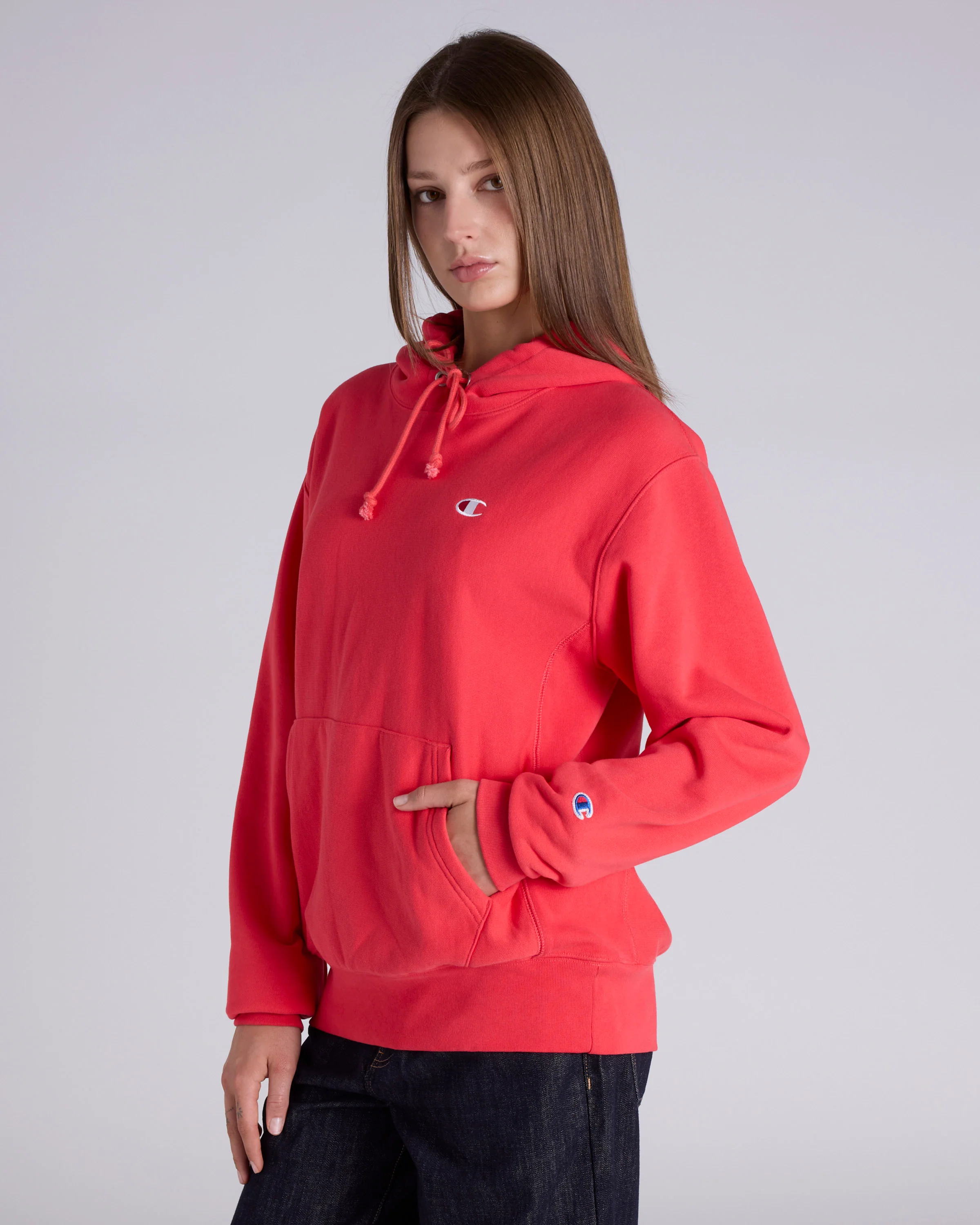 Reverse Weave C Logo Terry Hoodie - Image 6