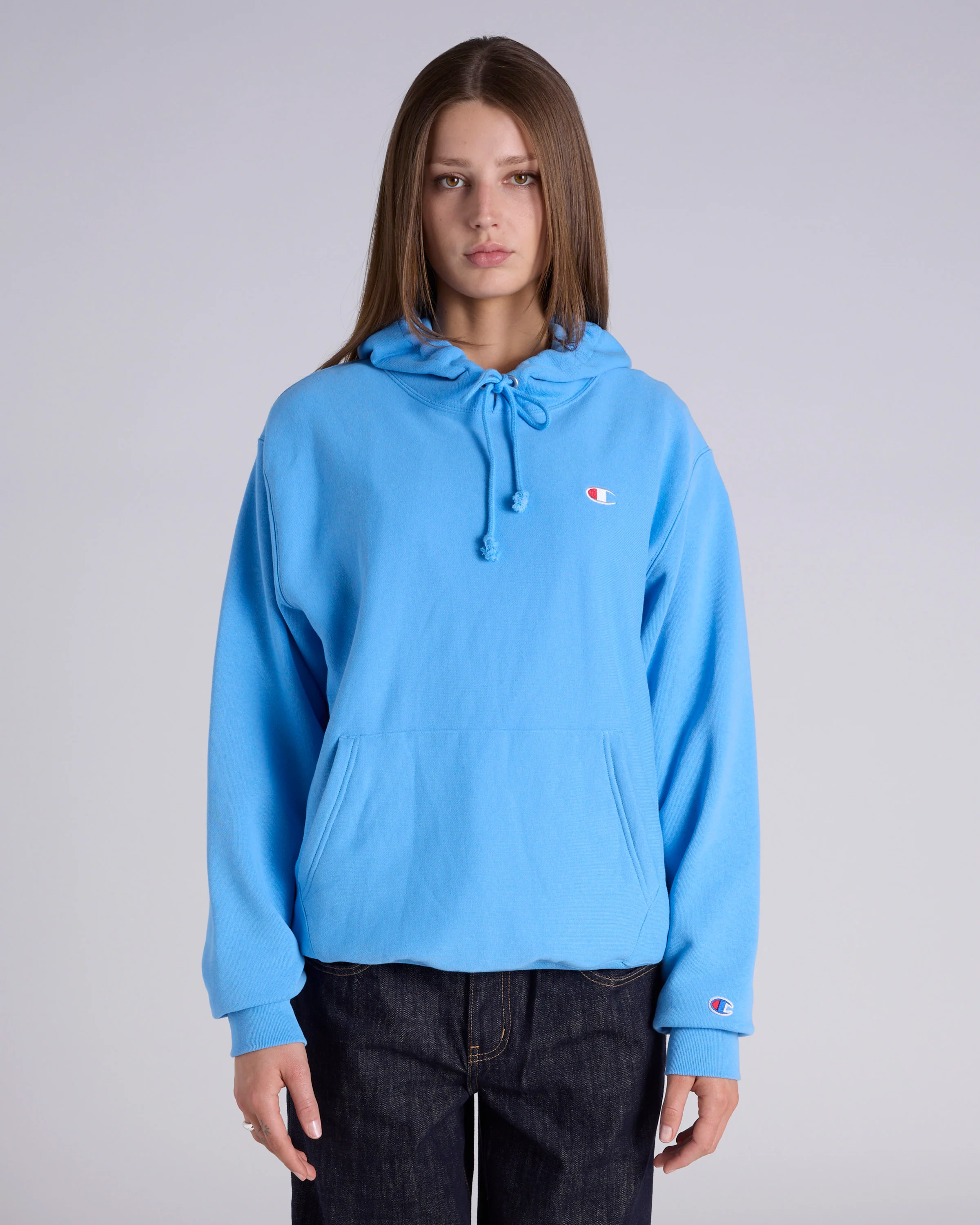 Reverse Weave C Logo Terry Hoodie - Image 5