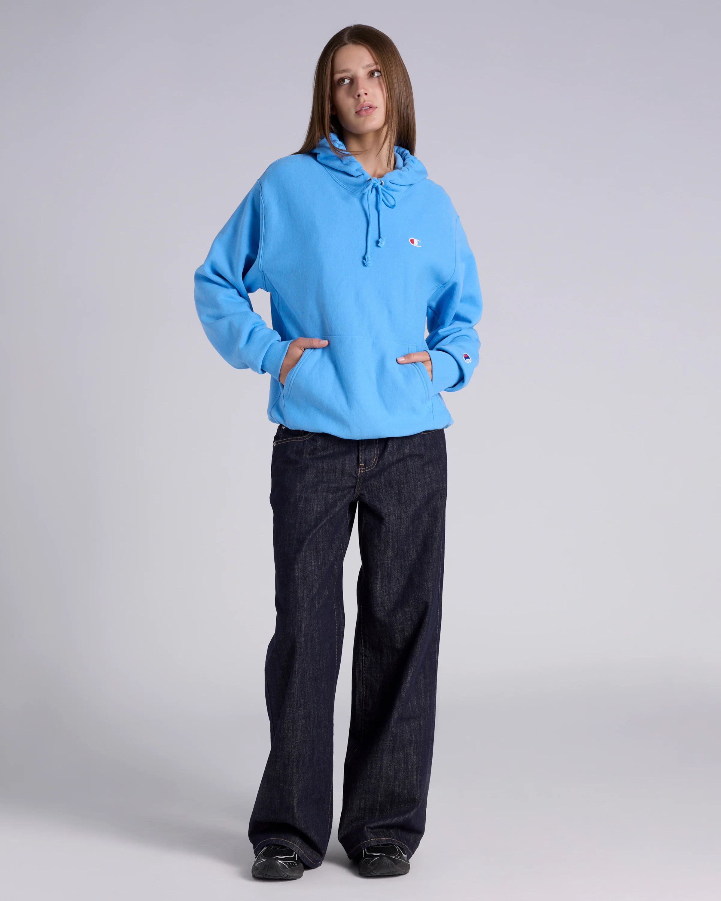 Reverse Weave C Logo Terry Hoodie - Image 8