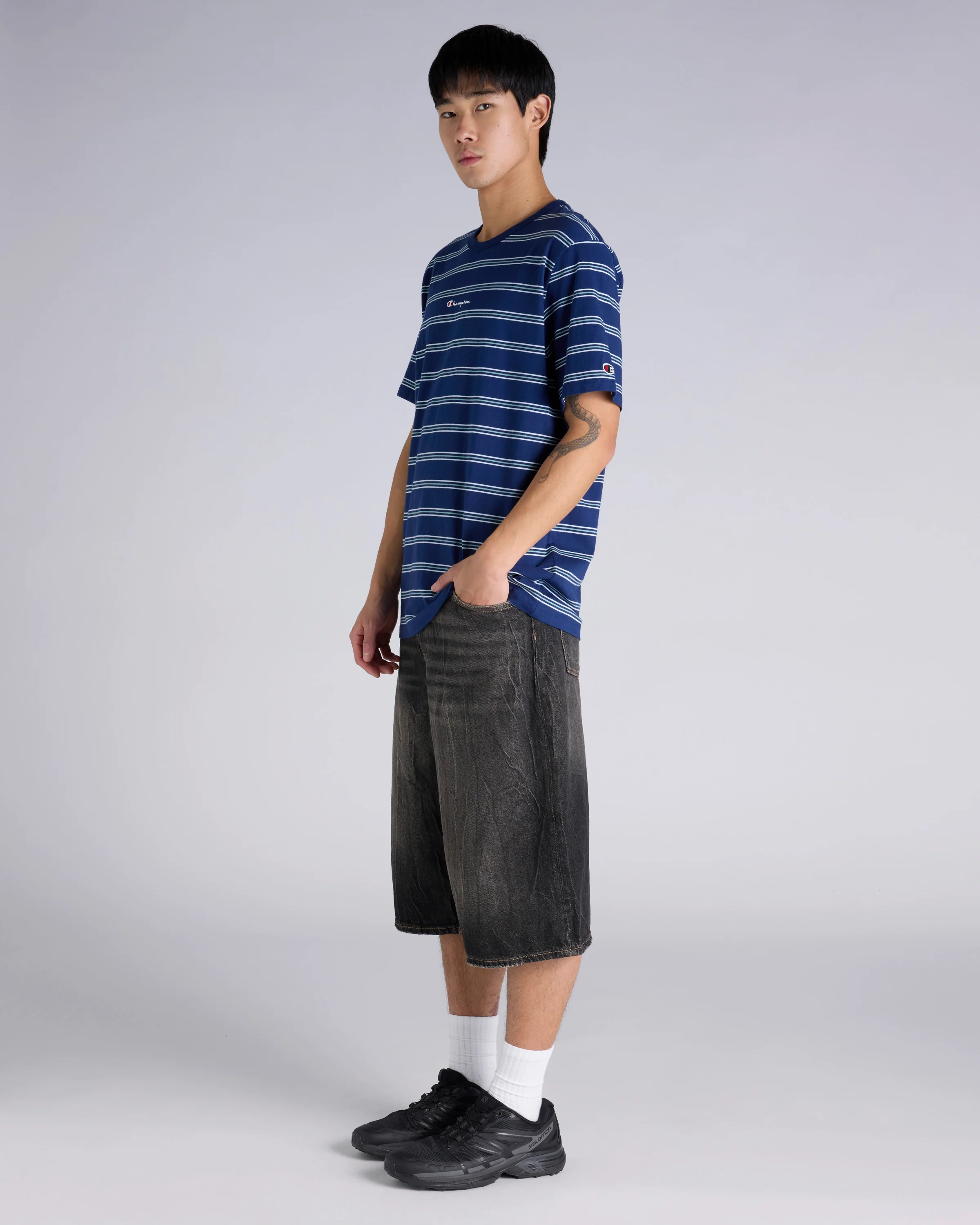 Script Stripe Tee - Image 4